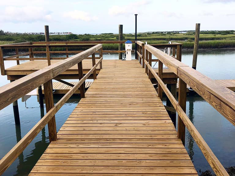 custom pier/dock by shore builders inc